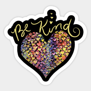 Be Kind Rainbow Heart Love Sticker
